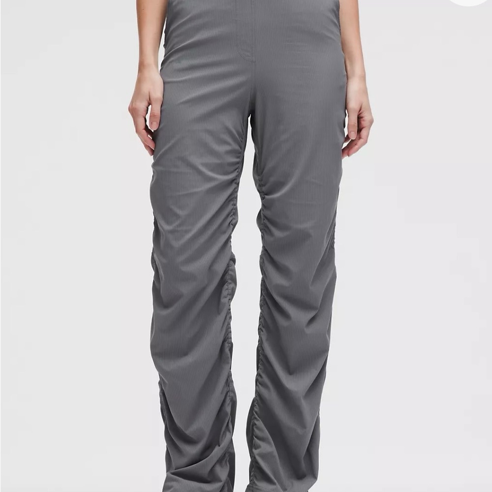 lululemon athletica Gray Ruched Flare Pants